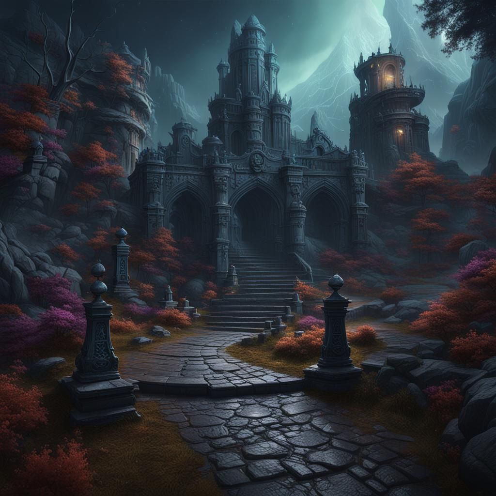 Datsue-ba: Guardian of Souls, a Matte Painting