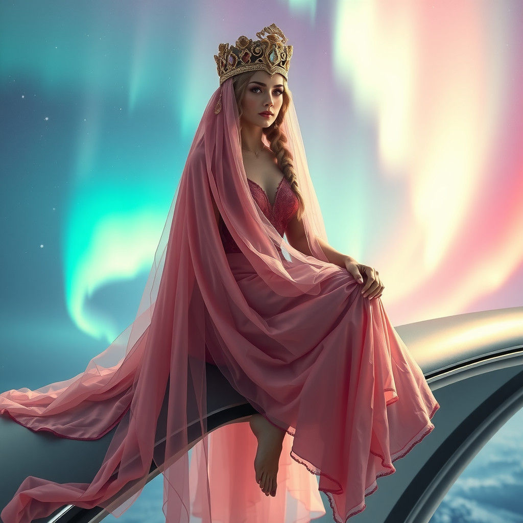 Tsarina with Braids and Kokoshnik on Steel Structure