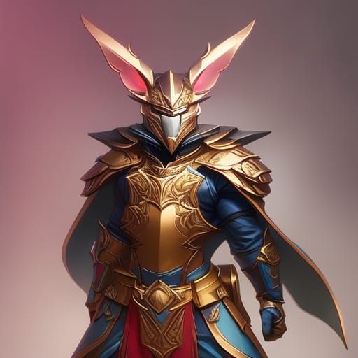 Armored Furry Rat Knight Concept Art