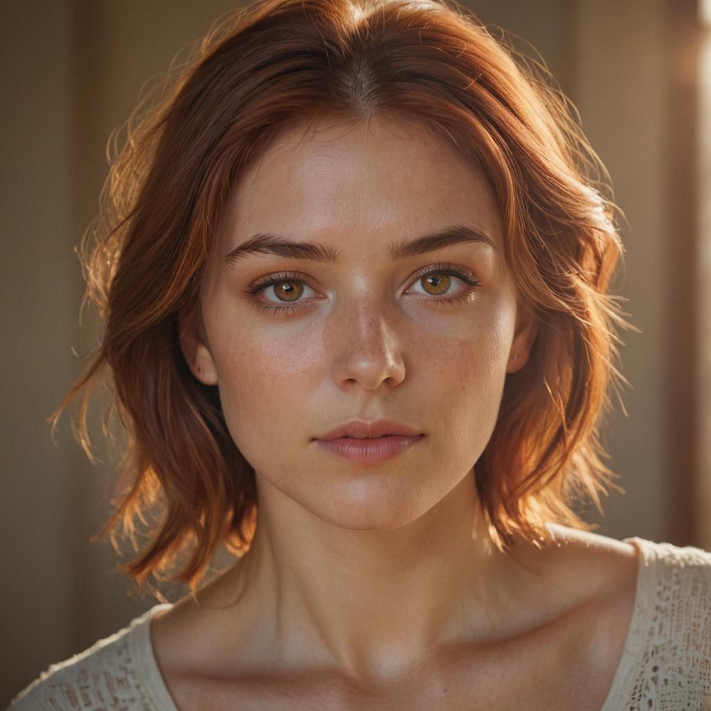 Serene Woman Portrait in Soft Natural Light