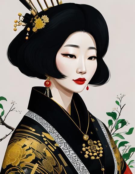 Woman in the Style of Wu Guanzhong