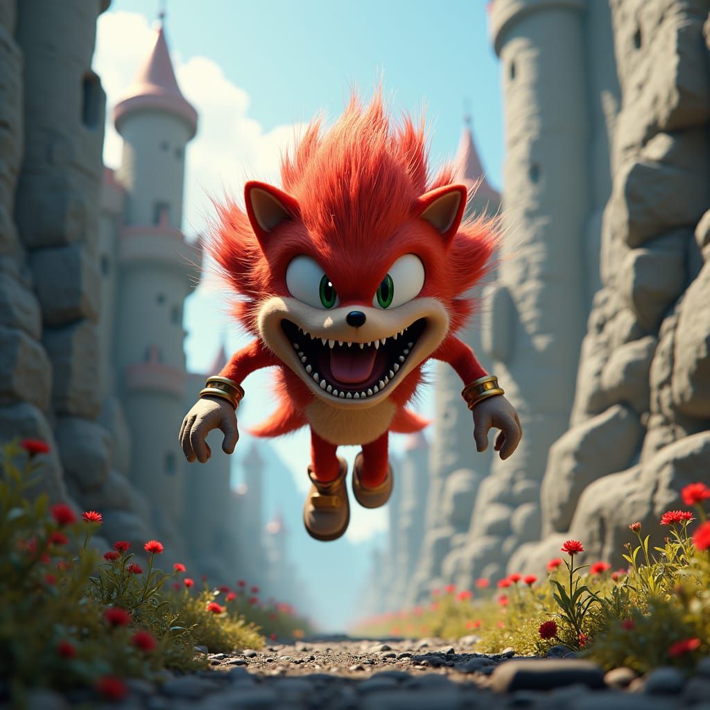 Fantastical Running Creature in Detailed Digital Painting