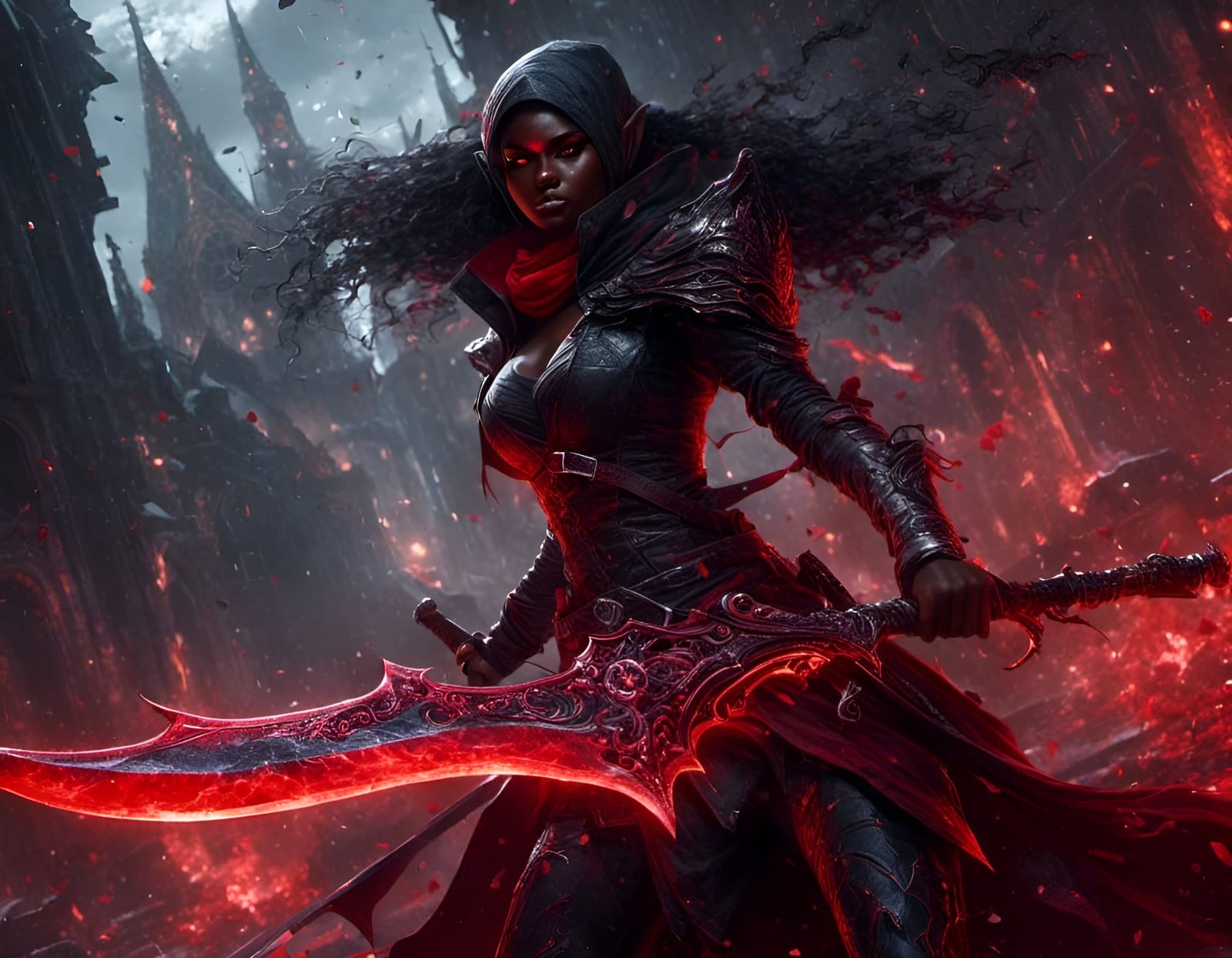 Elven Assassin in Detailed Digital Art