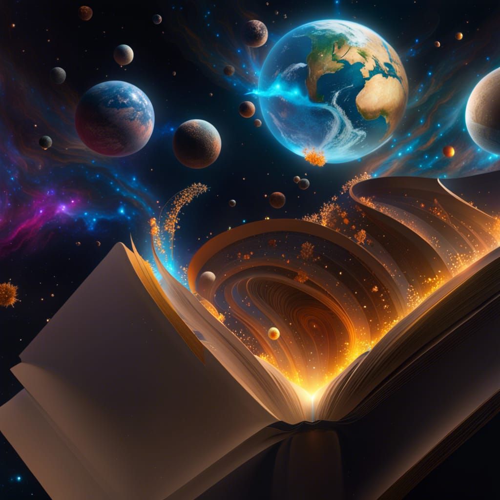 Cosmic Book Highway: Baroque Concept Art in Space