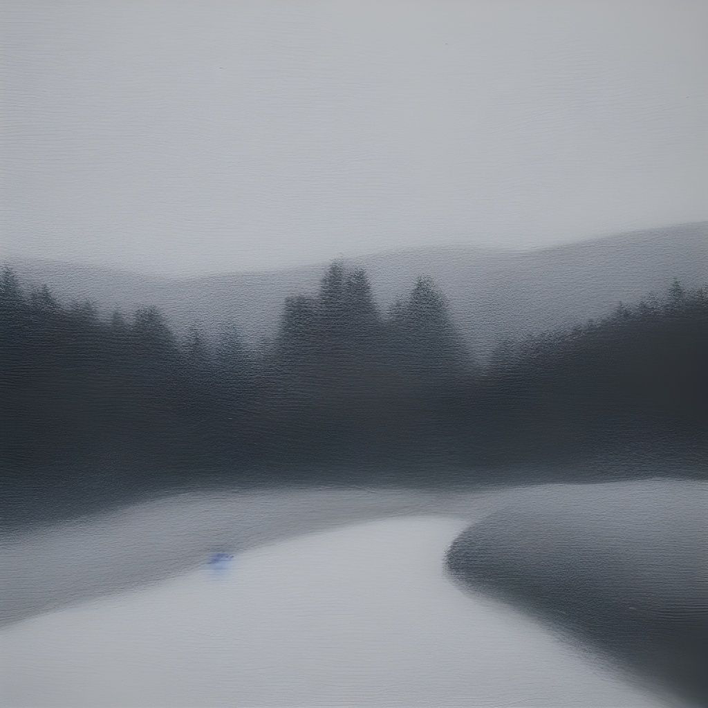 Minimalist Gray Landscape