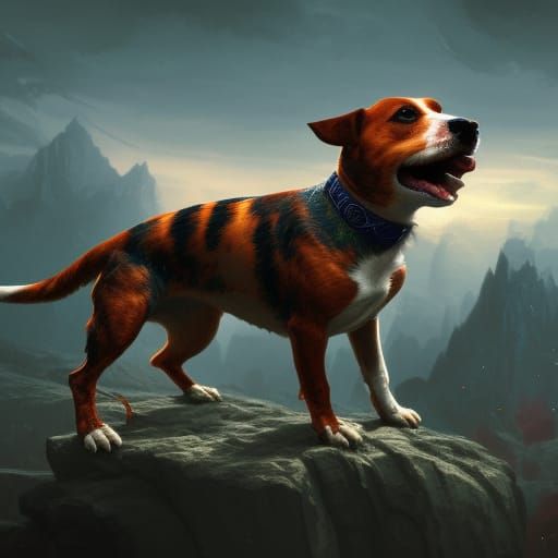 Angry Jack Russell Terrier Defends Territory