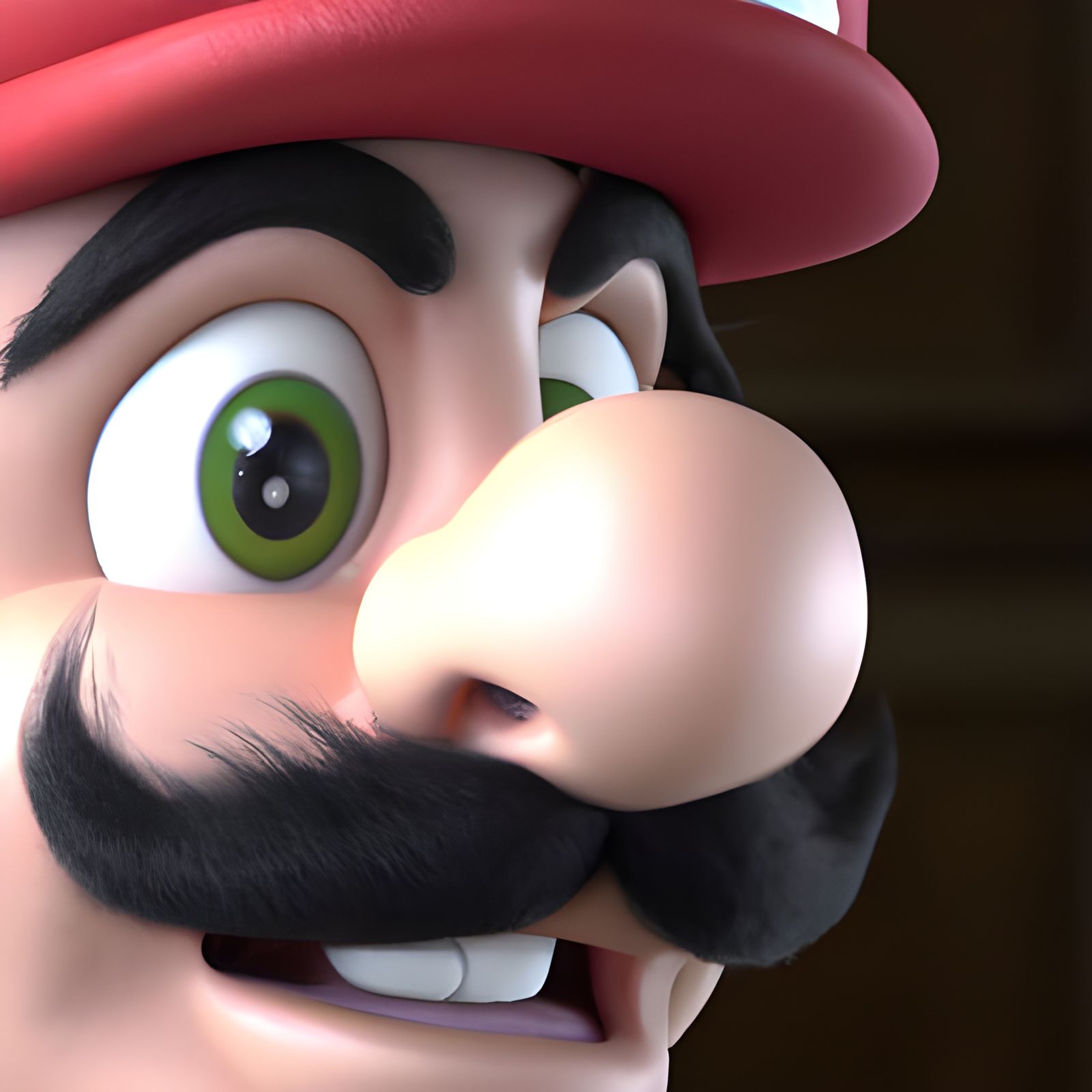 Super Mario as a Realistic Stop Motion Muppet