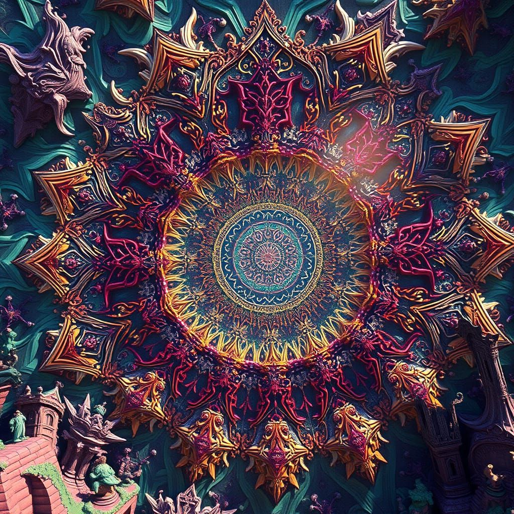 Kaleidoscopic Realism in Detailed Matte Painting