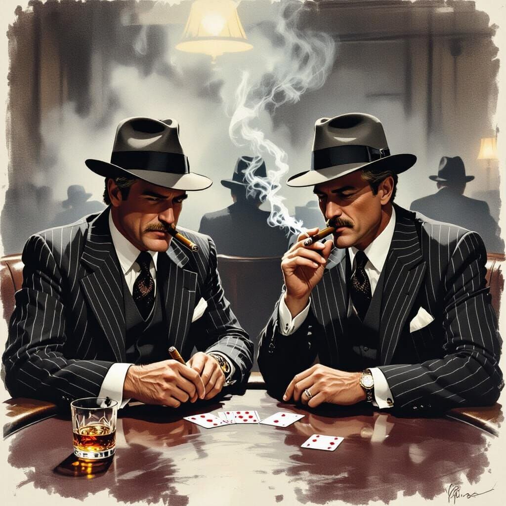 Redford and Newman in a 1920s Speakeasy