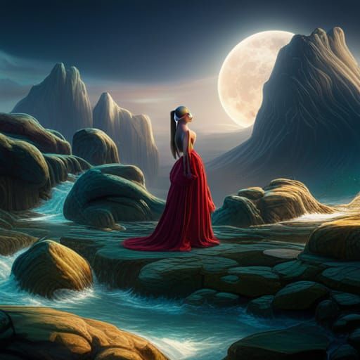 Ariana Grande Detailed Matte Painting