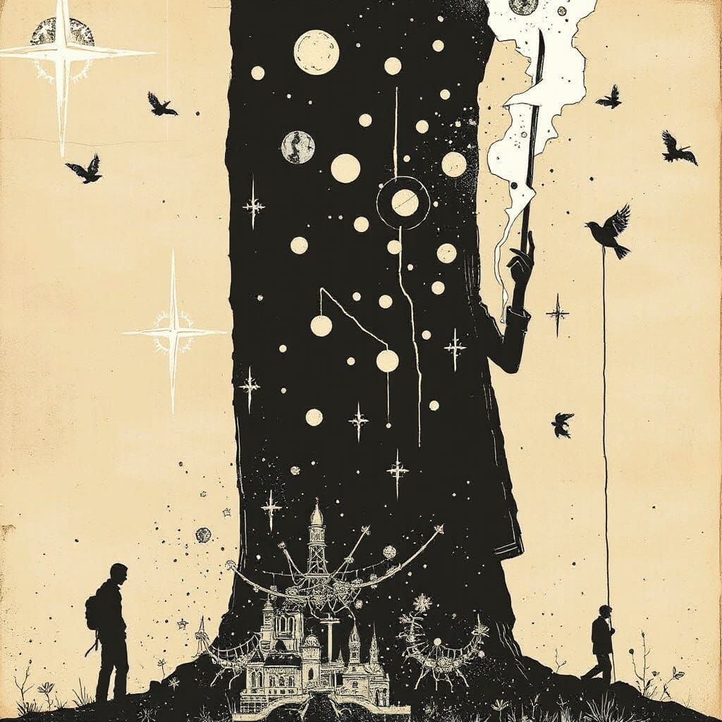 Magical Chores: A Whimsical Illustration