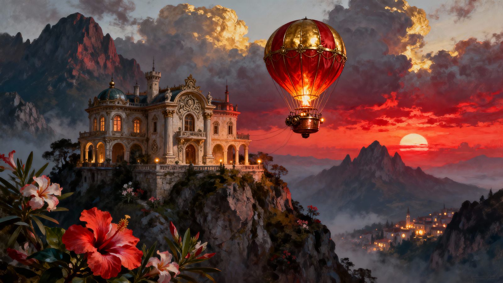 Mansion of Red skies