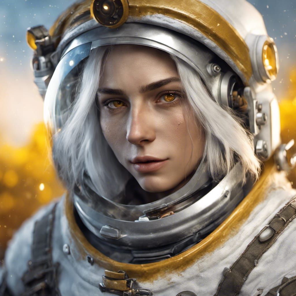 The Witcher in Space: A Detailed 8K Portrait