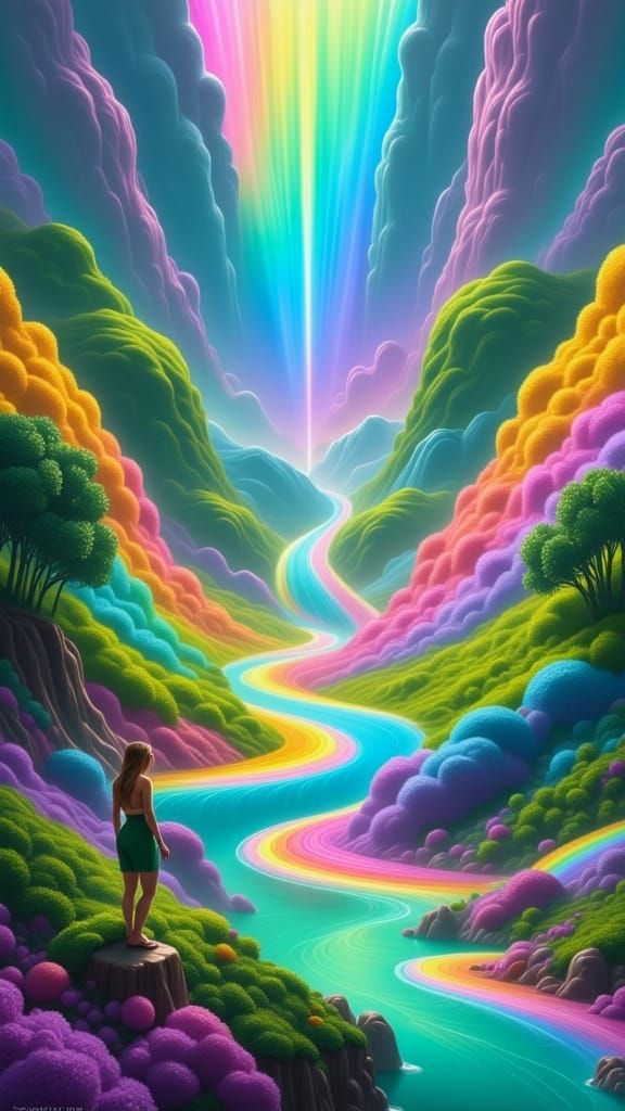 Reversal of Gravity: Upright Waterfalls and Rainbow Falls