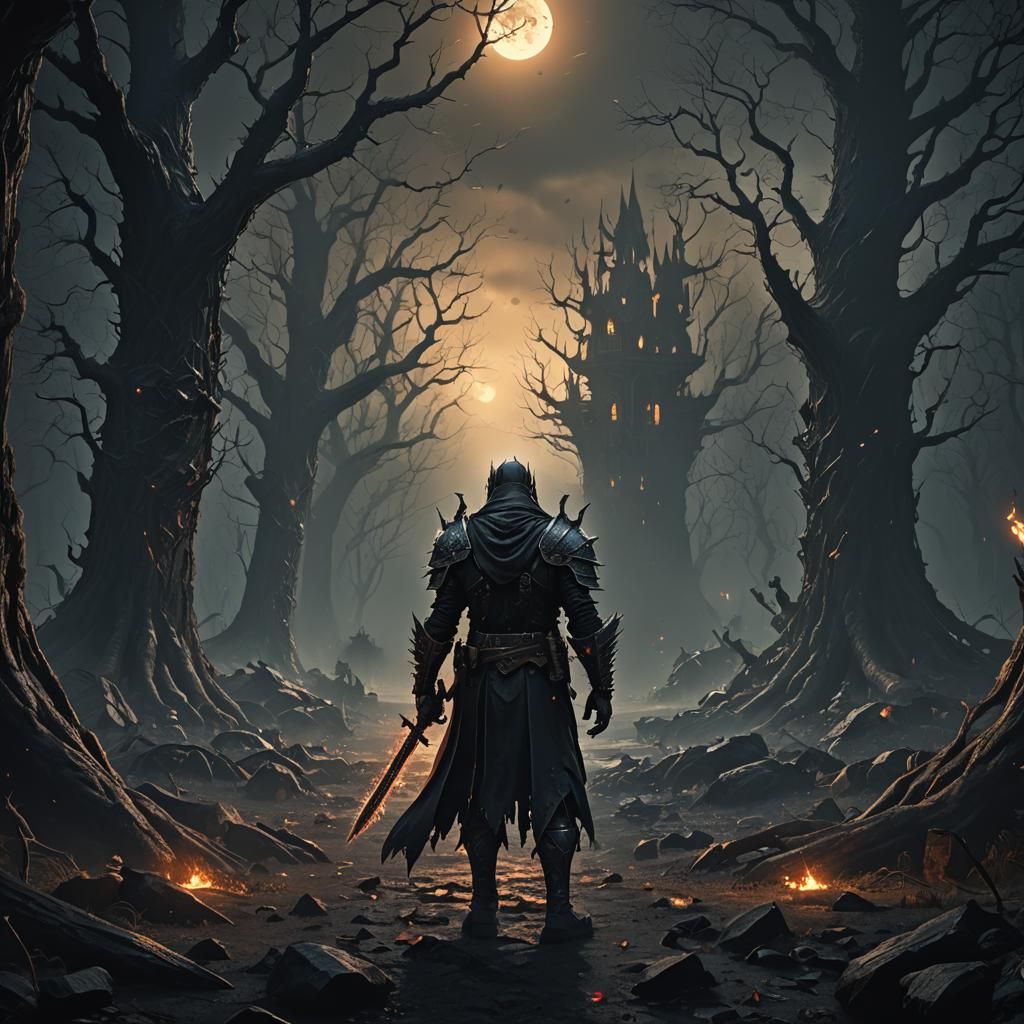 Dark Encounter: A Matte Painting of Hostile Intent