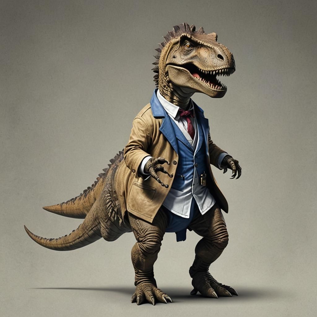 T-Rex as Doctor Who: An AI Mashup