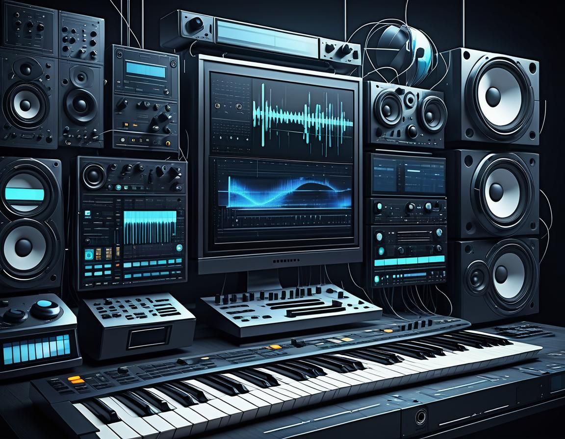 Futuristic Abstract Gadgets for Digital Music Production