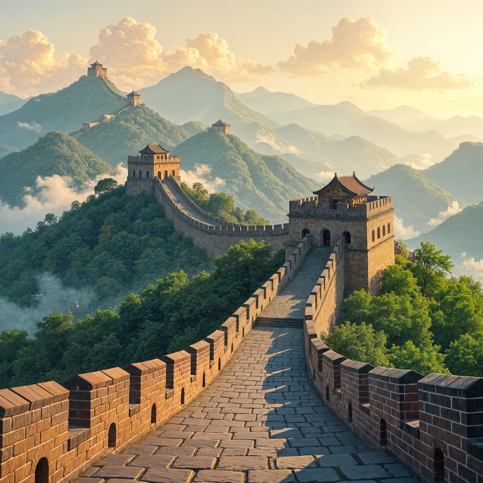 The Great Wall of China, AI Generated