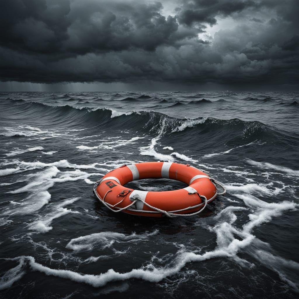 Calm Ocean After the Stormy Weather