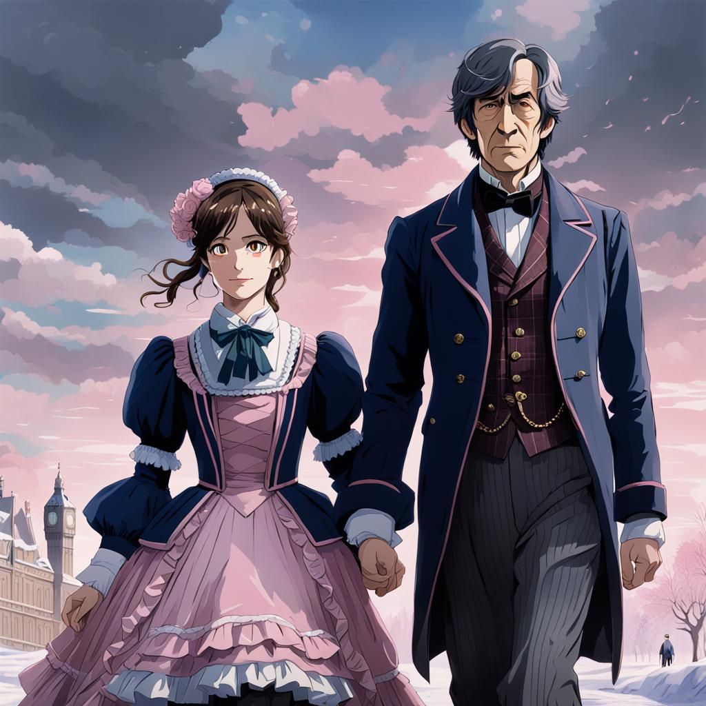 Doctor Who Gothic Adventure in Anime Style