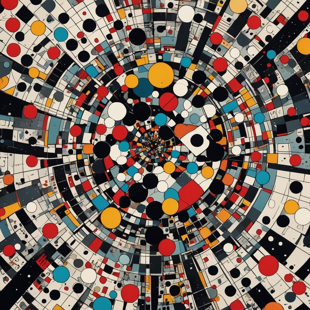 Unsettling Close-up Digital Art with Pop Art Elements