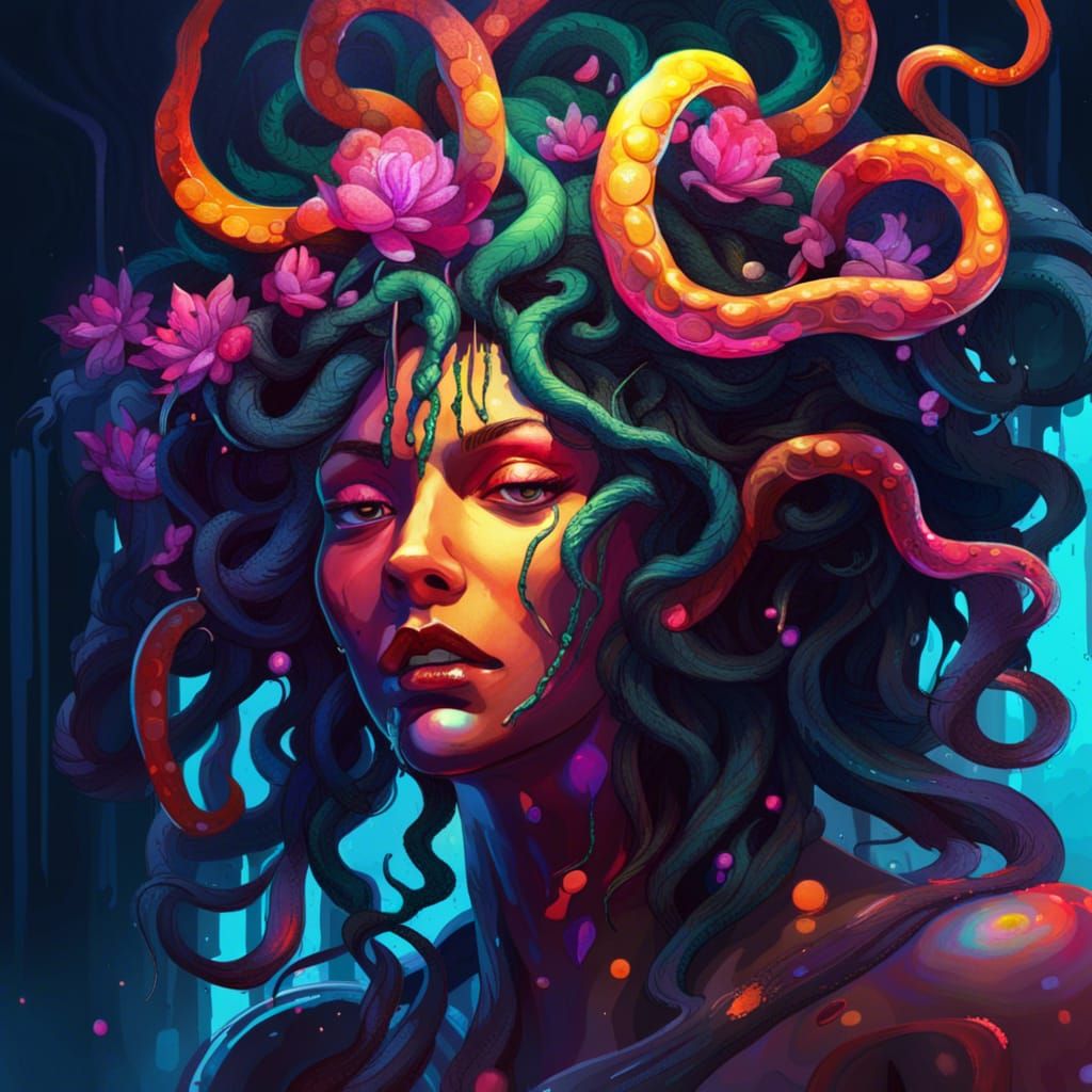 Neon medusa