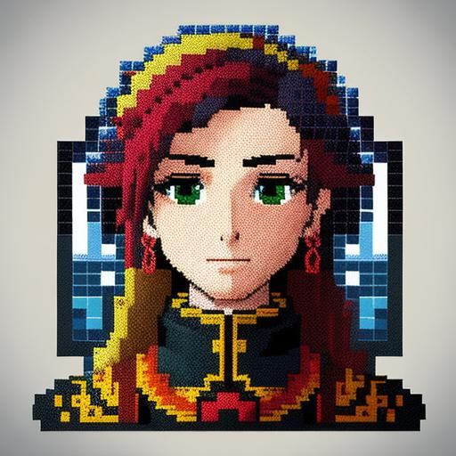 8-bit Pixel Art Scene