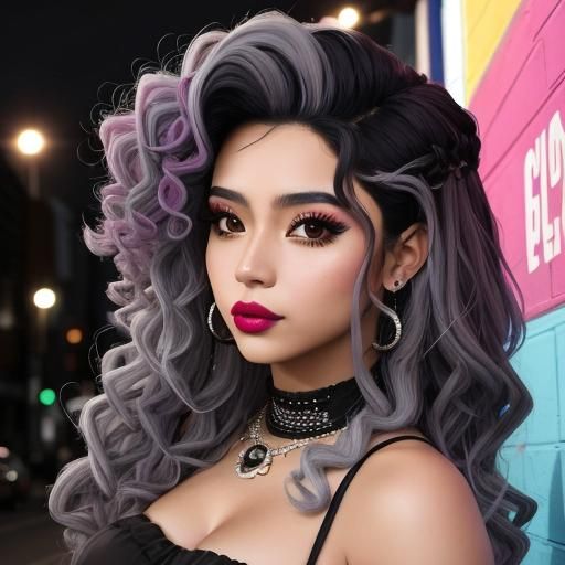 Expressive Portrait of Colombian Dancer Milly Guerrero