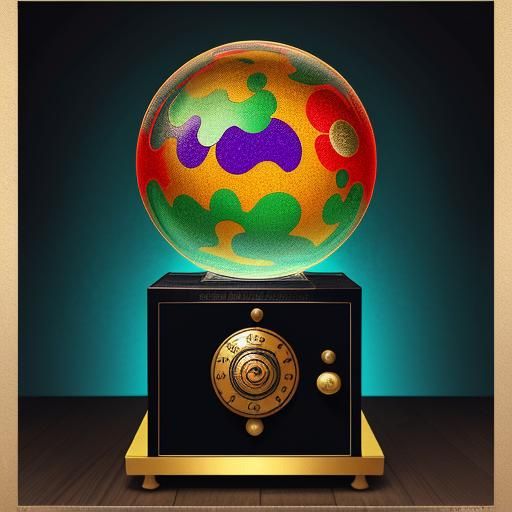 Vintage Gumball Machine in Pop Art Style