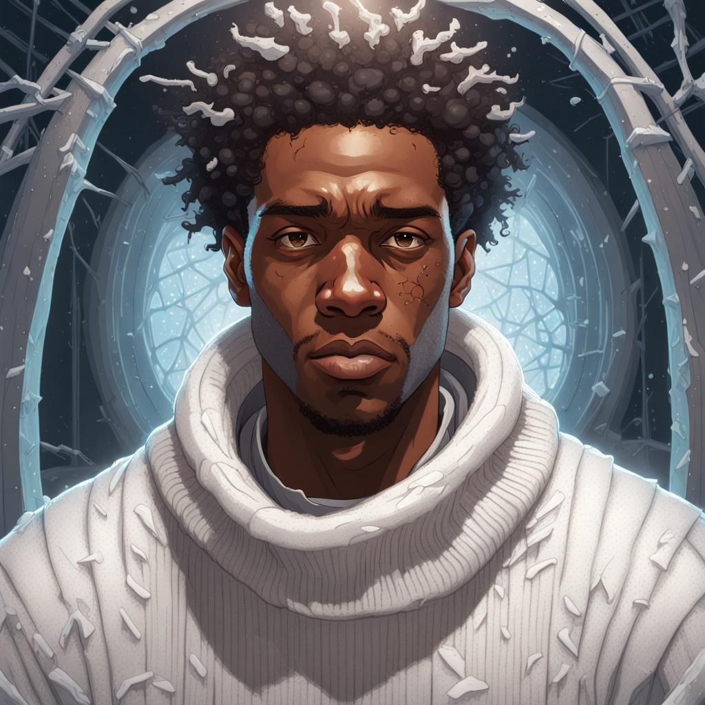 Icy Cell Portrait: African American Astronomer by Rutkowski