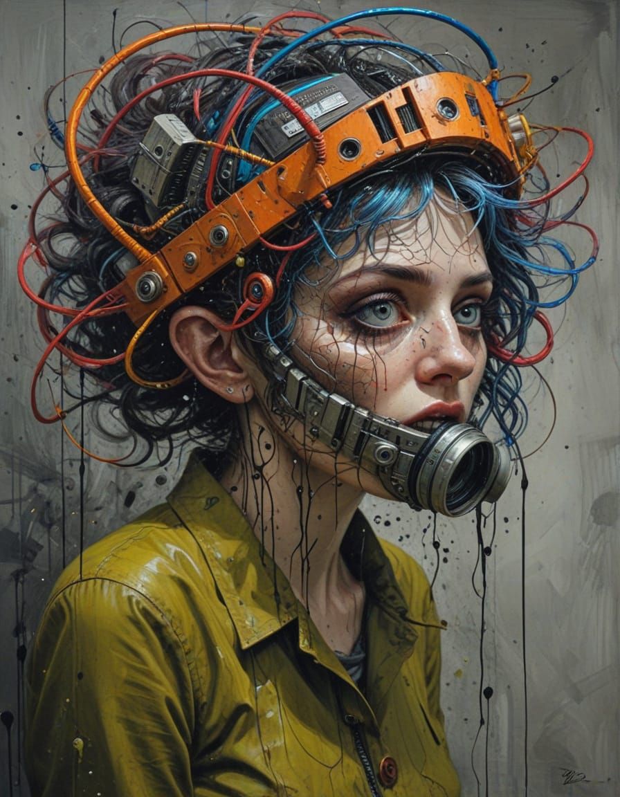 Eldritch Geometric Abstract Art in Hypermodern Style