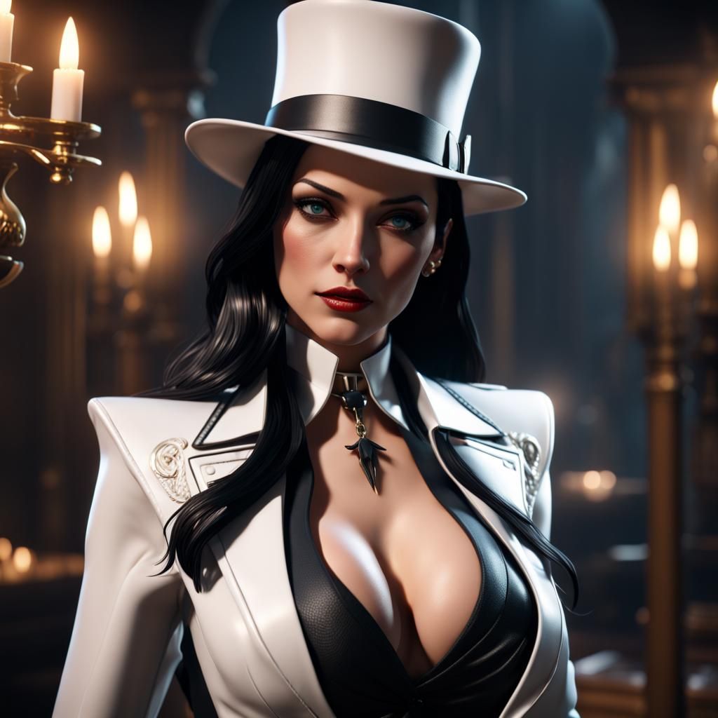 Zatanna in 3D Game Cinematic Style
