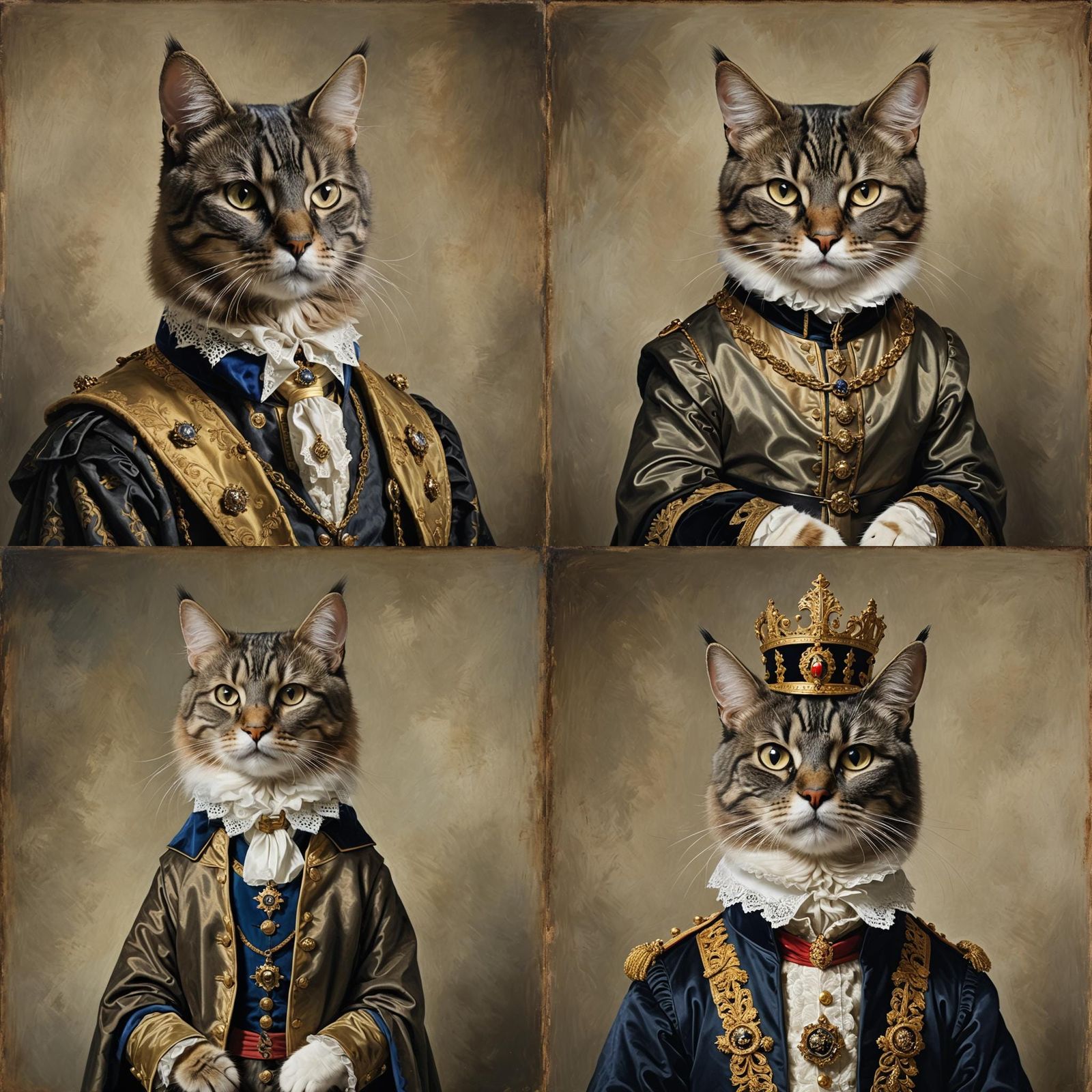 Cat as Duke: A Regal Portrait