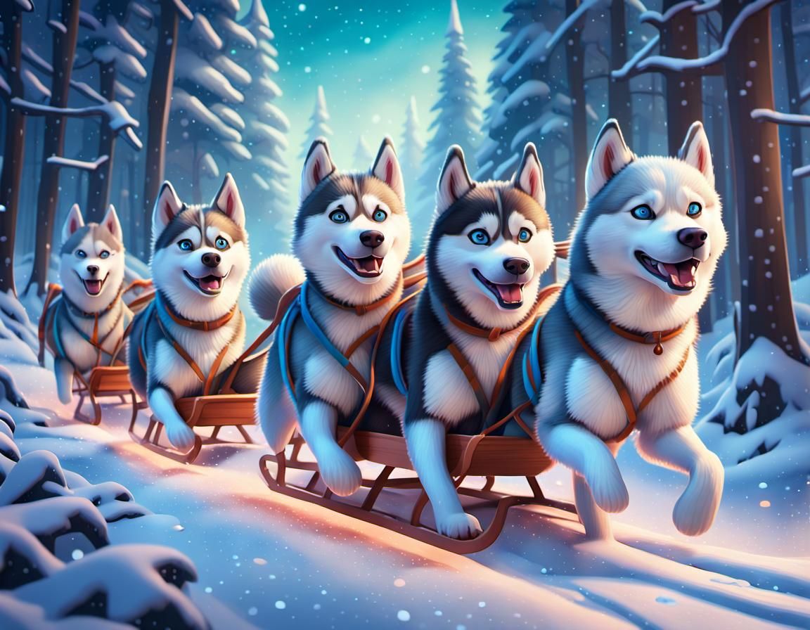 I love 💕 Huskies