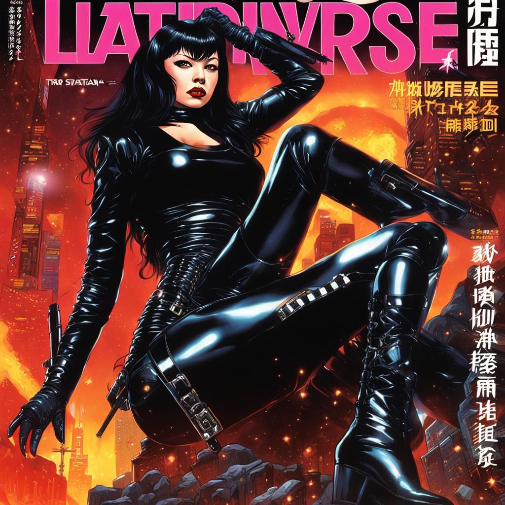 Latex Universe Magazine Cover: Tura Satana in Tokyo