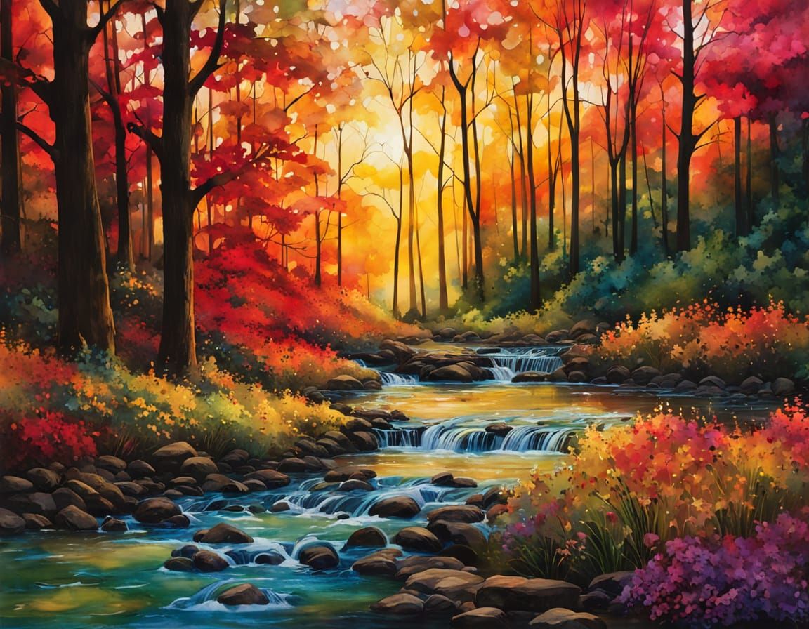 Forest Stream  . . . Open Prompt