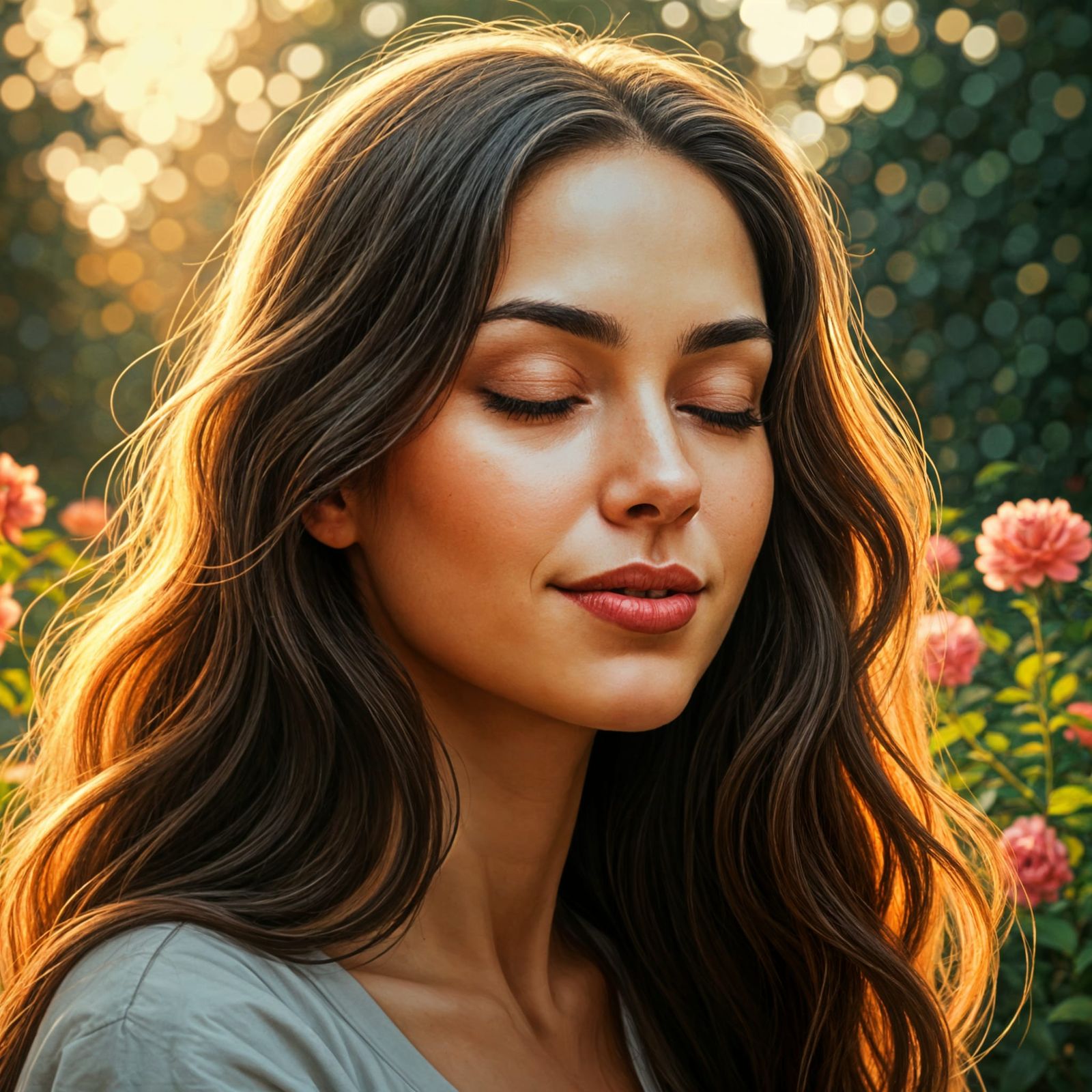 Abstract AI Interpretation of Happiness