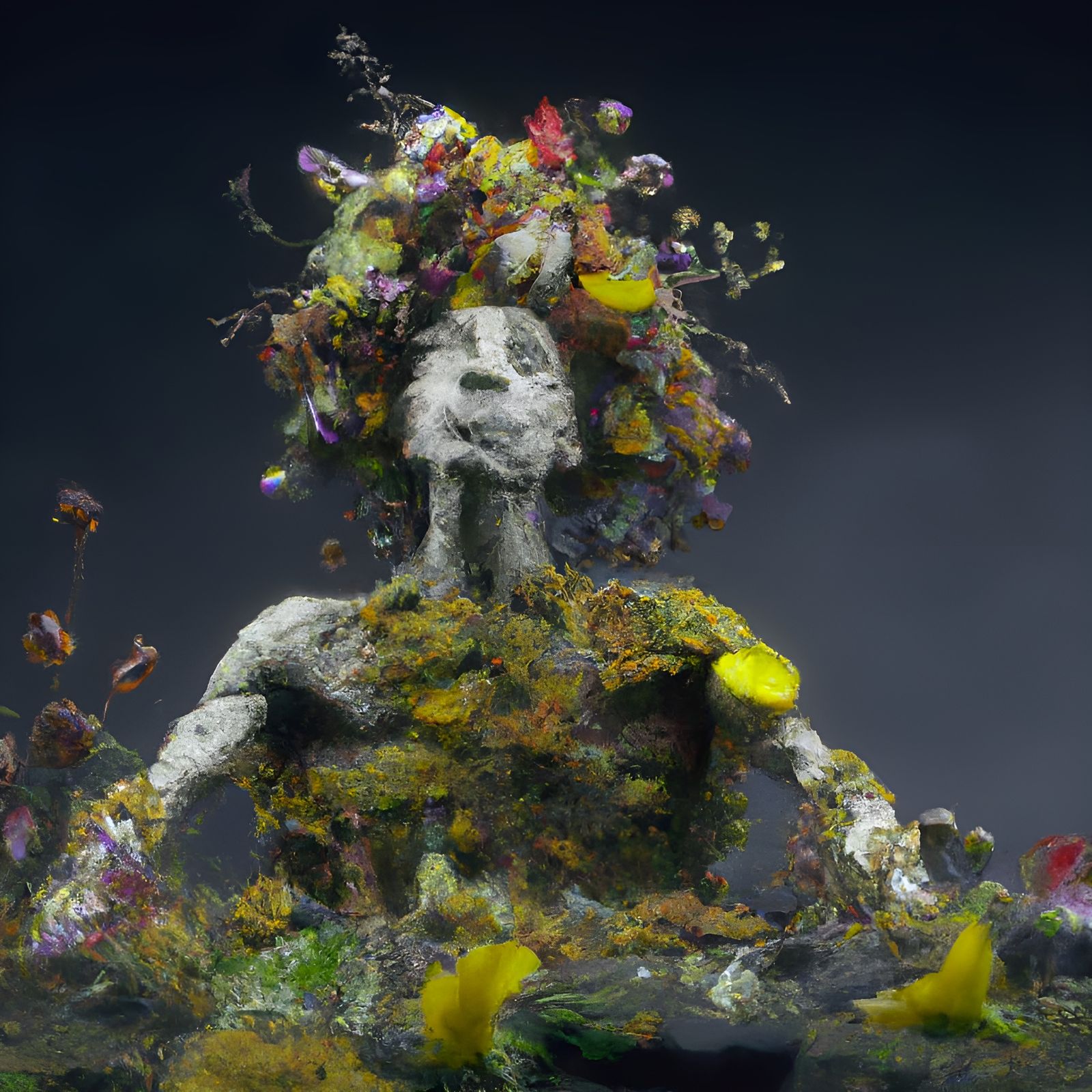 Disturbing Nature Horror: A Hyperrealistic Fantasy Humanoid