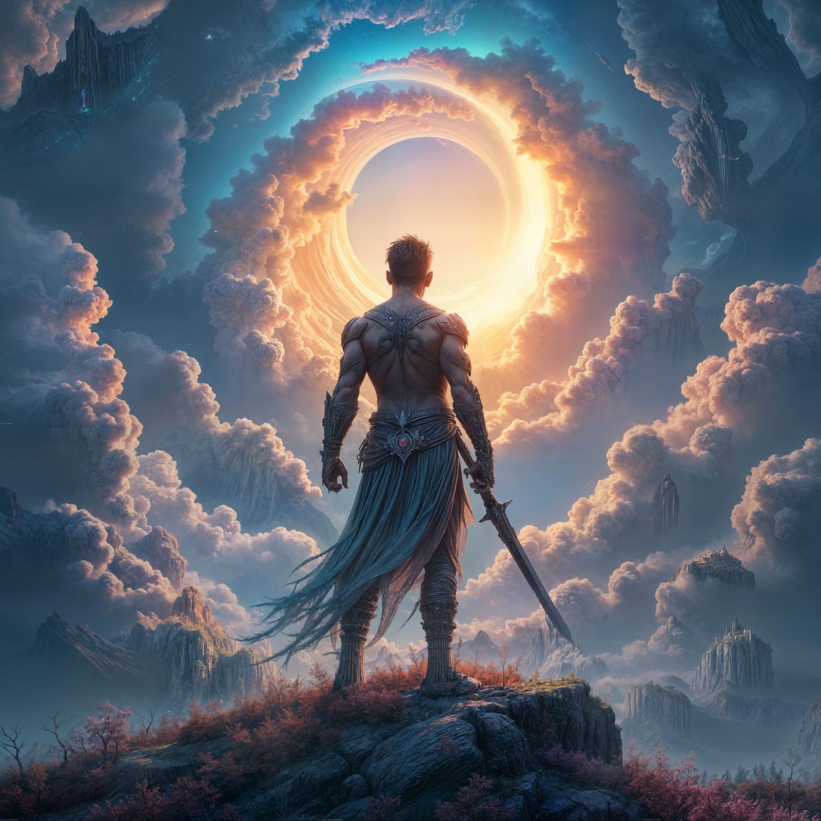 Fantastical Detailed Matte Painting in Deep Color