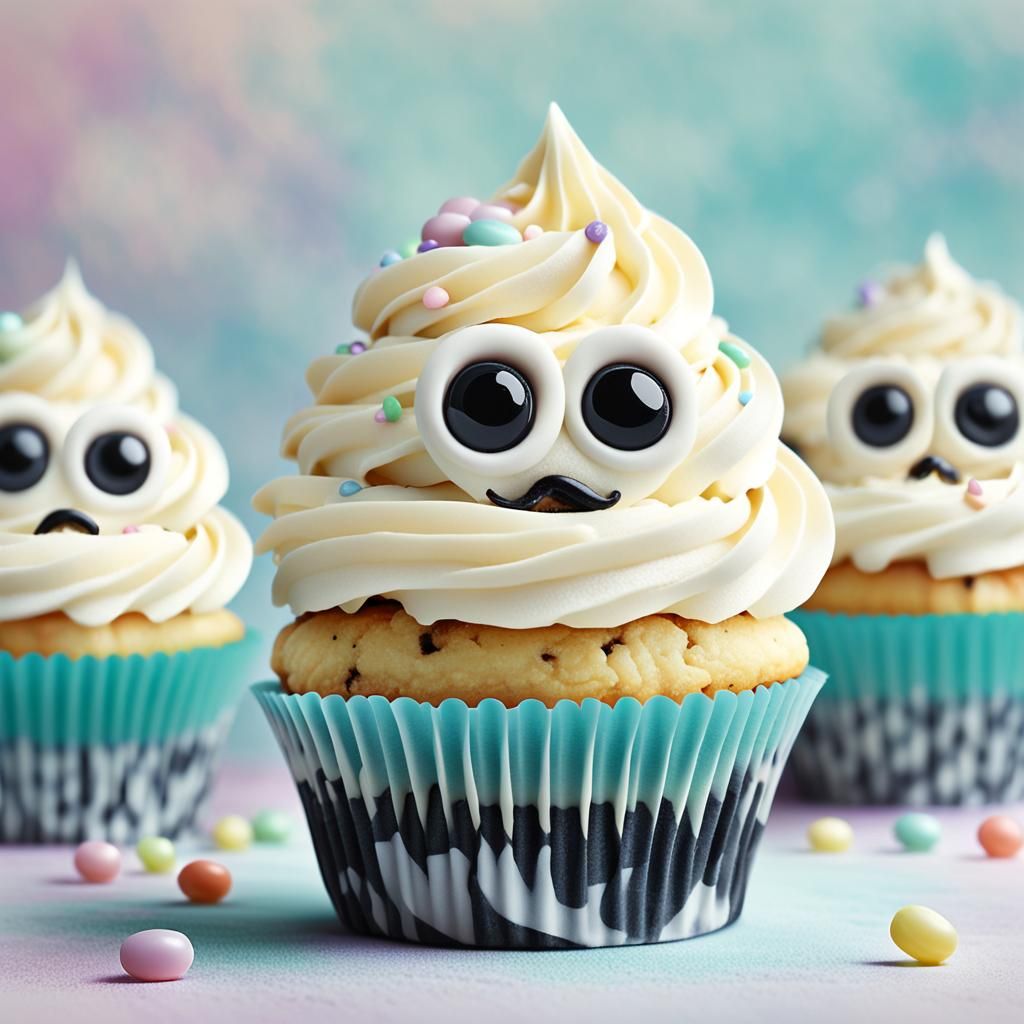 Cupcakes with Googly Eyes