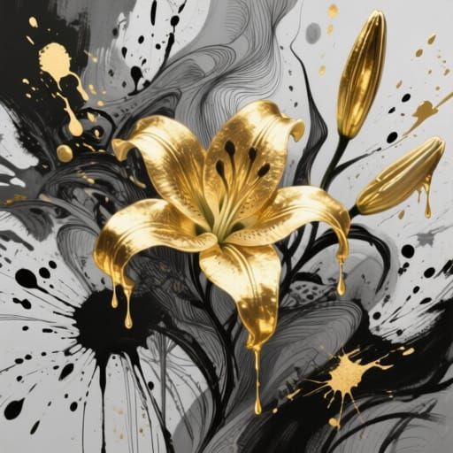 Gold Plated Lily Concept Art