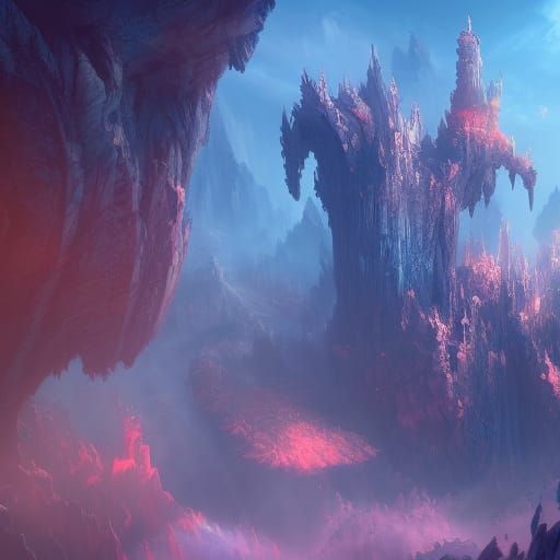 Fantastical K-Pop Art in Deep Color