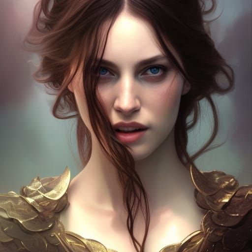 Melina Portrait in Dark Fantasy Style, 8K