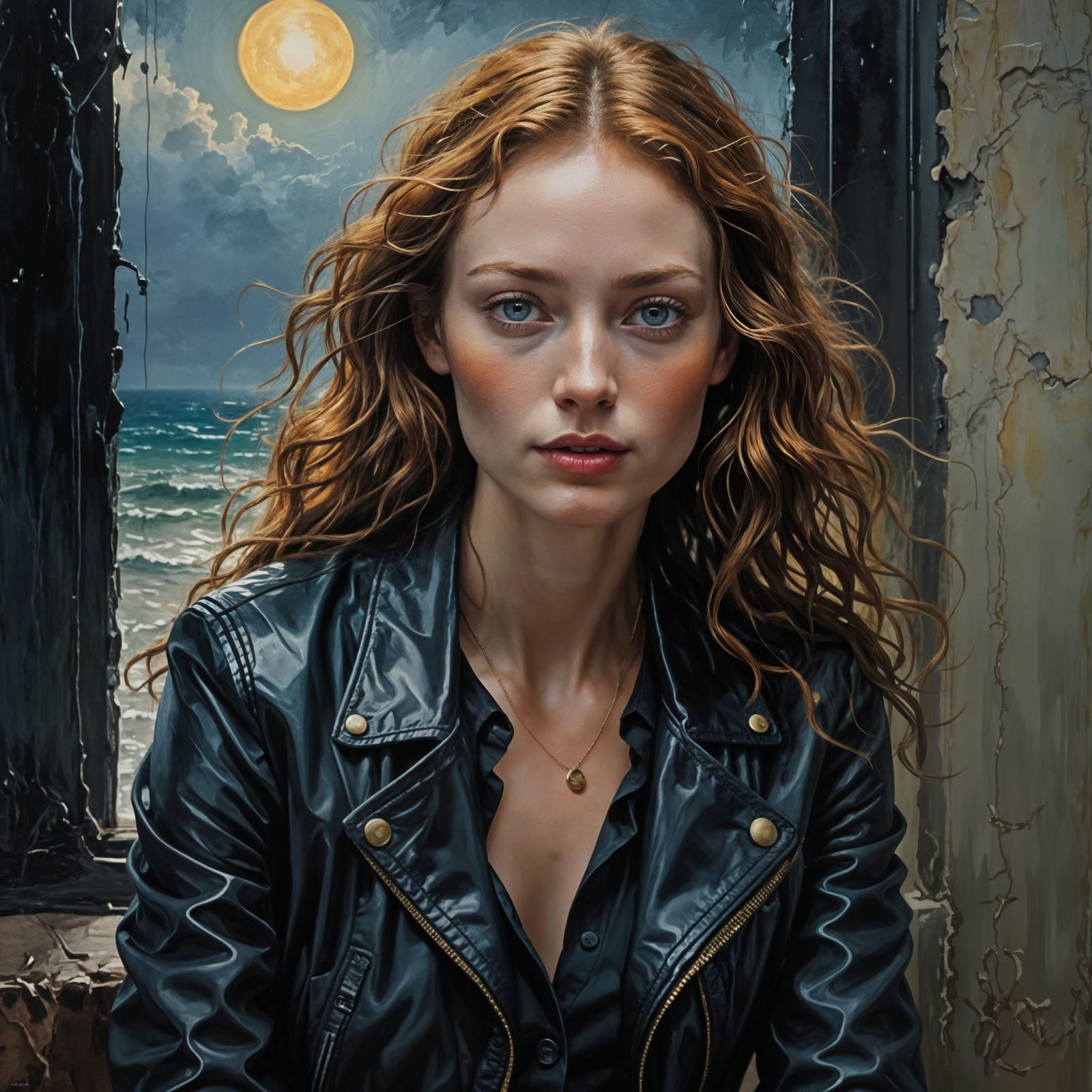 Dramatic Oil Painting with Rich Textures and Light