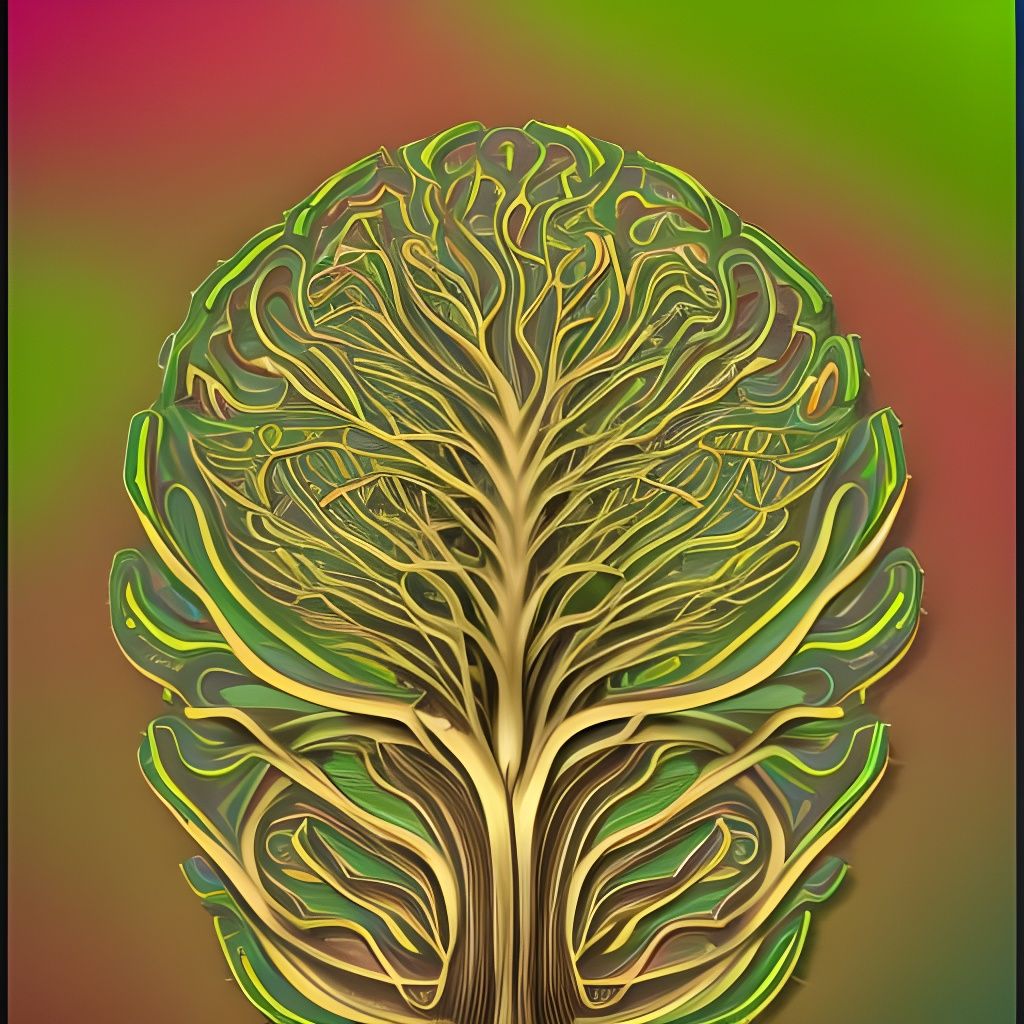 Generative 3D Tree Art with Fungal Elements
