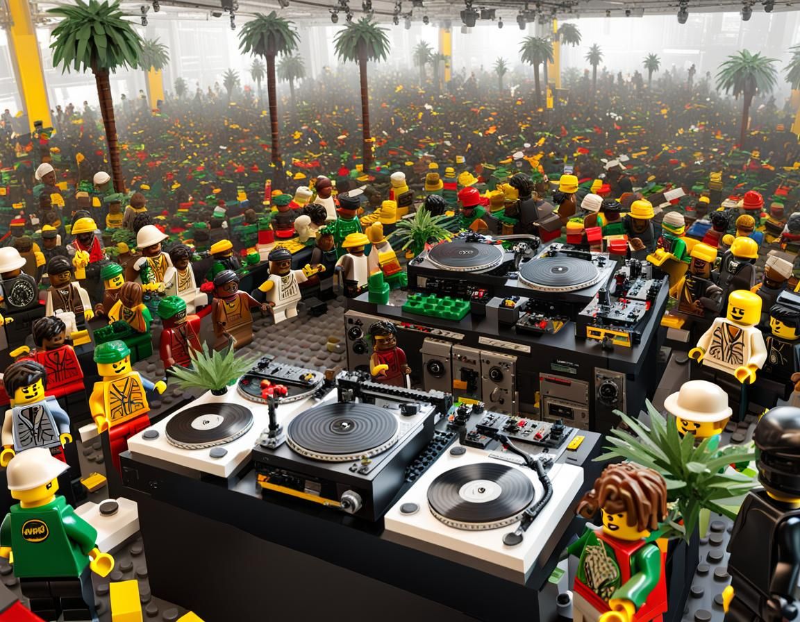 Lego Dancehall a la NightCafe 03jan24  (not too bad, but still weird)