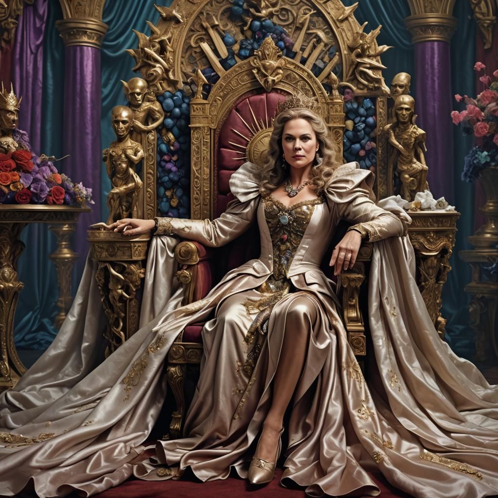 Queen on Sugar Throne: Detailed Matte Painting