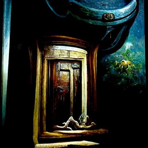 Doorway to an Idle Mind as Oil Painting