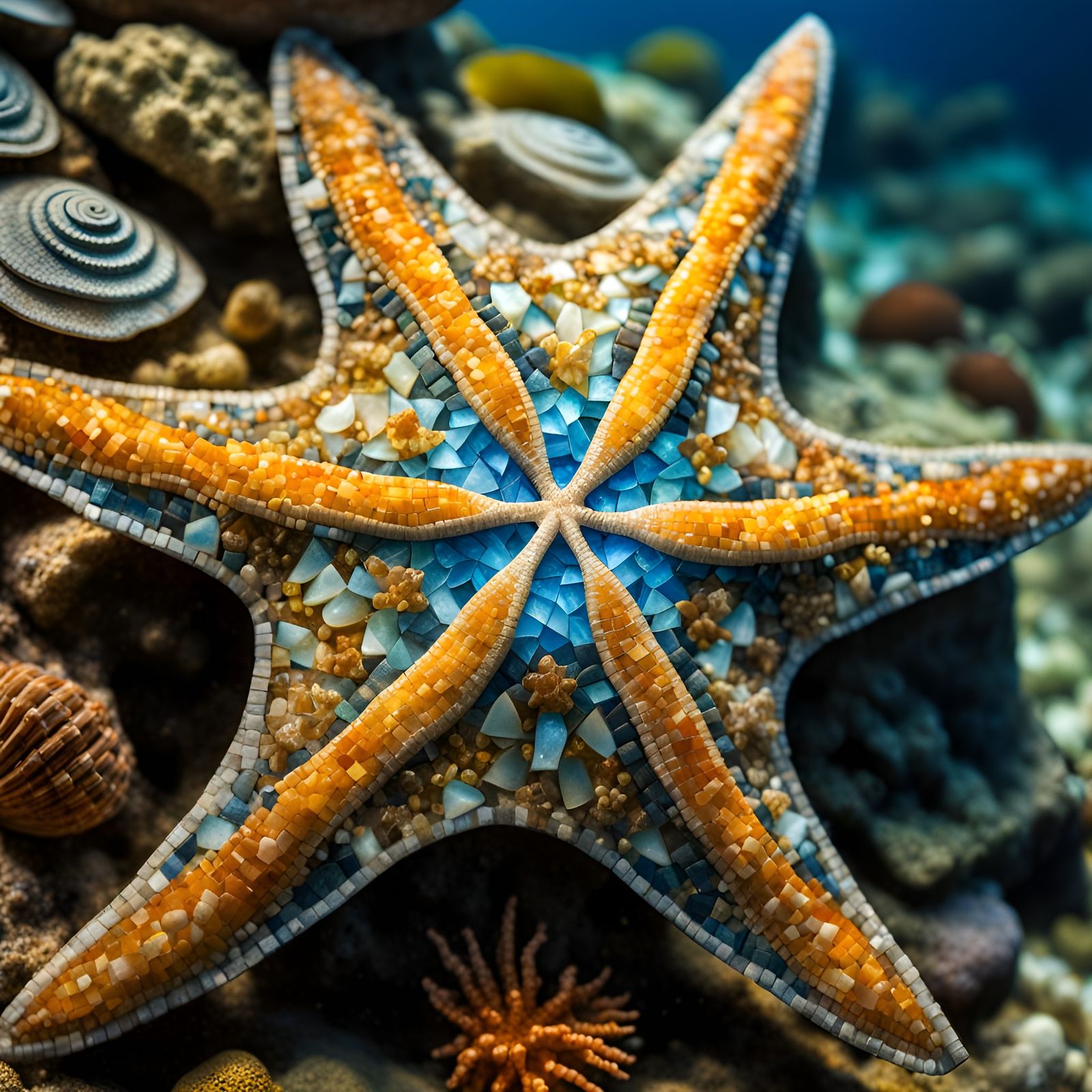 mosaic starfish