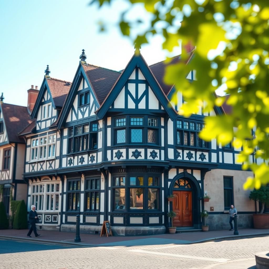 Classic Tudor Architecture in Natural Lighting